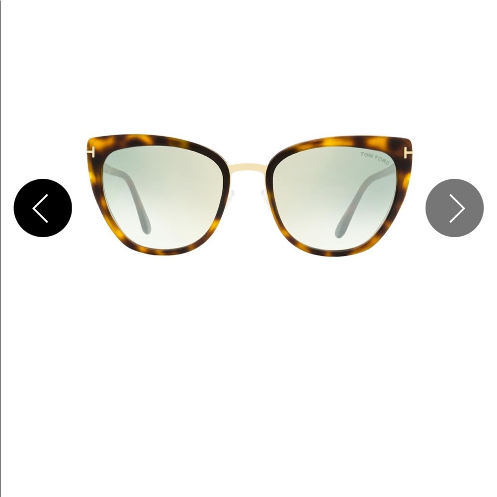 Tom Ford Butterfly Sunglasses TF717 Simona 53Q Blonde Havana/Gold 57mm FT0717